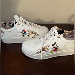 Disney x ALDO Mickey Mouse White Sneakers